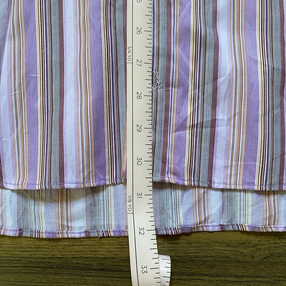 Bugatchi Uomo Multicolor Striped Button Down Shirt large - Picture 9 of 11